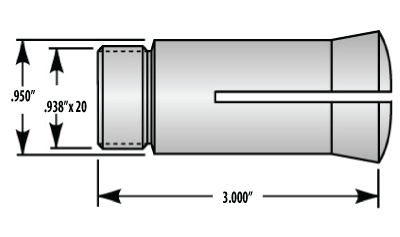 4C Collet 3/64 Round Small Hole